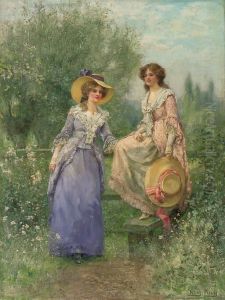 At The Stile by Henry John Yeend King