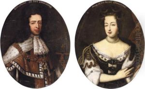 Portrait Of King William Iii; And His Wife, Queen Mary Ii