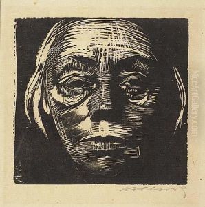 Selbstbildnis Von Vorn by Kathe Kollwitz