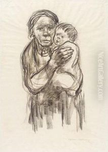 Mutter Mit Kind Auf Dem Arm (mother With Child In Her Arms) by Kathe Kollwitz