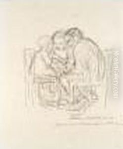 Besuch Im Kinderkrankenhaus (visit To The Children's Hospital) by Kathe Kollwitz