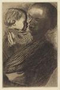 Two Etchings.
Frau Mit Ubereinandergelegten Handen