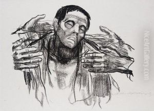 Helft Russland (klipstein 154) by Kathe Kollwitz