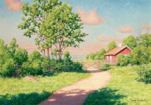 Landscape With A Red Cottage