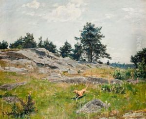 Summer Landscape With Hunter
