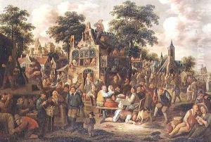 A Village Kermesse by Rutger Verbugh