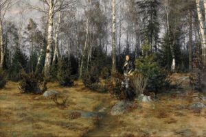 Kvinna I Varlandskap