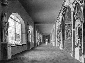 The Cloister, of the Muse des Monuments Franais, Paris by Jean Lubin Vauzelle