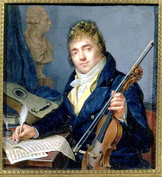 Portrait of a Composer, with his Violin and Score - view 1