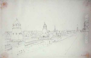 Moscow, 1827 by Alfred Gomersal Vickers