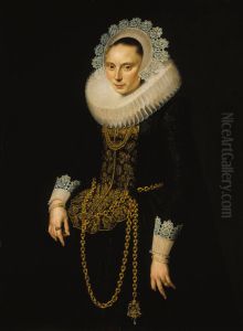 Portrait of a Young Woman by Cornelis van der Voort