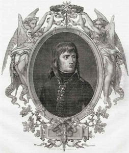 Portrait of Napoleon Bonaparte 1769-1821 engraved by Stephane Pannemaker 1847-1930 by Viollat, Eugene Joseph