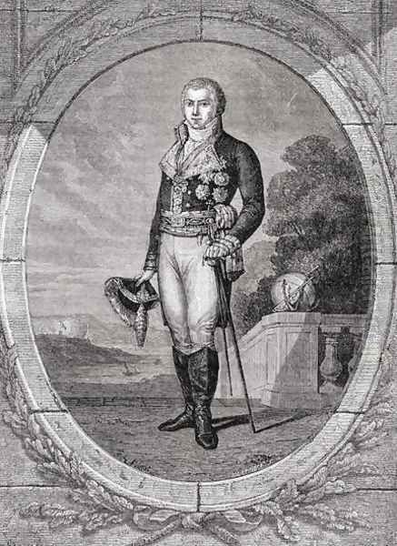 Manuel Godoy y Alvarez de Faria, engraved by Blanpain, from Histoire de la Revolution Francaise by Louis Blanc 1811-82 - view 1
