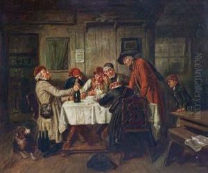 Tavern Interior Scene by Mark W. Langlois