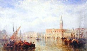View of the Palazzo Ducale, Venice by J. Vivian