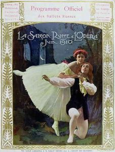 The Russian Season front cover of the programme of the Ballets Russes at the Paris Opera, 1910
