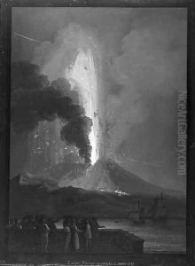 The eruption of Vesuvius in 1810 by Camillo da Vito