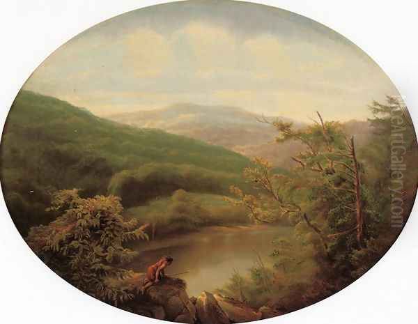 Native American Hunting Scene - view 1