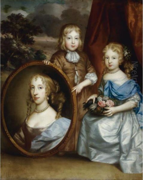 Portrait Of Susanna, Lady Dormer And Her Children, William And Susanna - view 1