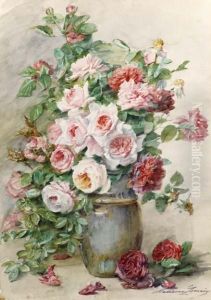 Bouquet De Roses by Madeleine Jeanne Lemaire