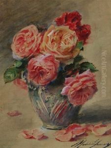 Bouquet De Roses by Madeleine Jeanne Lemaire