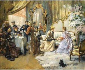 Le Gouter Au Salon Du Peintre