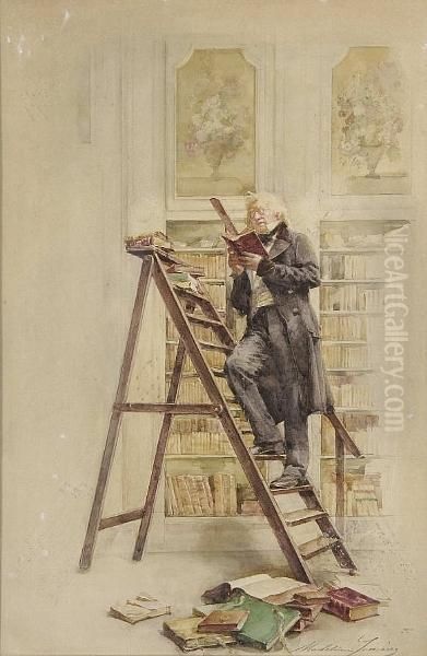 A Gentleman In His Library - view 1
