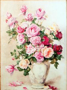 Bouquet De Roses by Madeleine Jeanne Lemaire