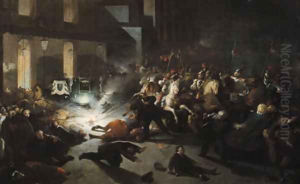 The Attempted Assassination of Emperor Napoleon III (1808-73) by Felice Orsini 1819-59 on the 14th January 1858, 1862 - view 1