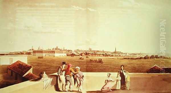 General View of Buenos Aires from the Plaza del Toros, from 'Picturesque Illustrations of Buenos Aires and Montevideo, 1820 - view 1
