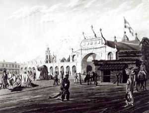 Market Place, engraved by Daniel Havell 1785-1826 1820 by Emeric Essex Vidal