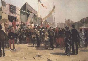 Fair on the Esplanade des Invalides, 1891 by Pierre Vauthier