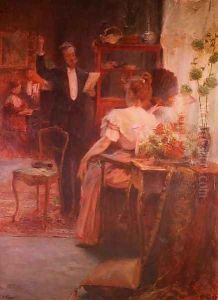 Intimate Recital before the Evening by Henry Emile Vollet
