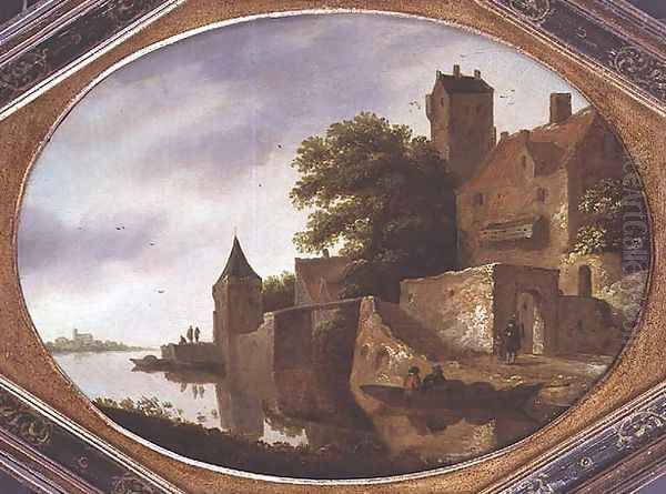 Landscape with a fortified manor house - view 1