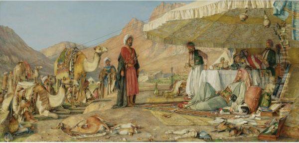 A Frank Encampment In The Desert Of Mount Sinai - view 1