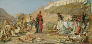 A Frank Encampment In The Desert Of Mount Sinai