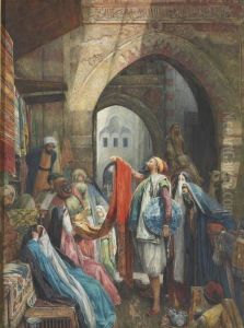 A Cairo Bazaar by John Frederick Lewis