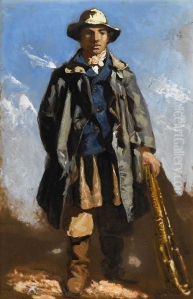 A Fisherman At Cullercoats - view 1