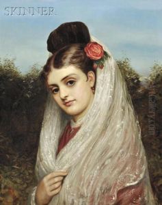 Young Woman In A White Mantilla