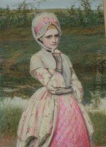 Girl In Pink By The Riverside Girl In Pink By The Riverside