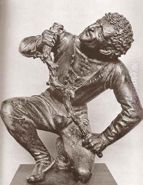 Kneeling Man - view 1