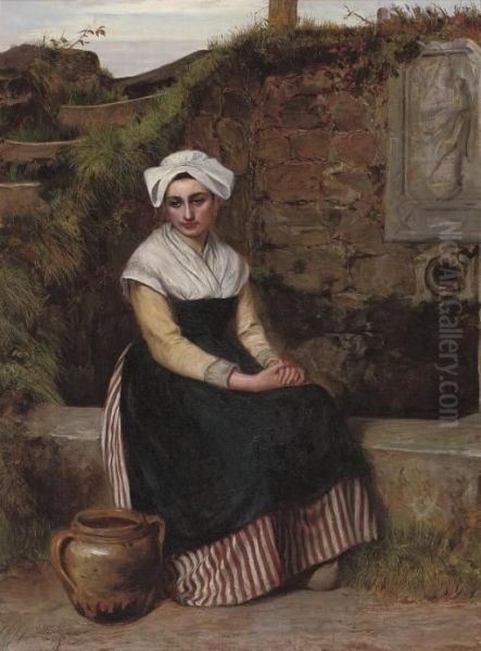 Resting Beside The Well - view 1
