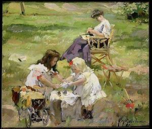 The Picnic by August Willem van Voorden