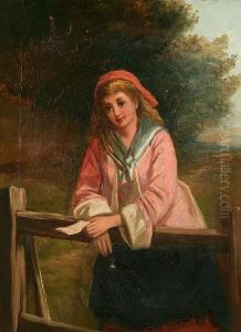 Circle Of Charles Sillem Lidderdale (later 19th Century) The Letter by Charles Sillem Lidderdale