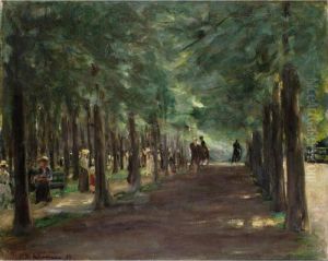 Allee Im Tiergarten Mit Reitern
Und Spaziergangern (alley In Tiergarten With Riders And Strollers) by Max Liebermann