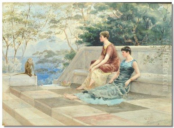 Figures On A Terrace - view 1