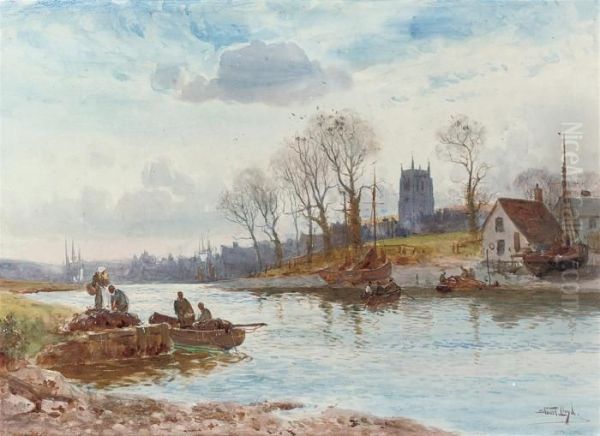Fishermen Sorting Their Nets - view 1