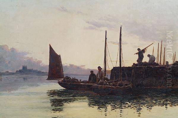 Fisherfolk At The End Of The Day - view 1