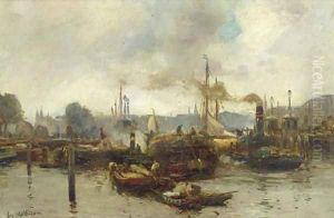 Harbour activities, Rotterdam