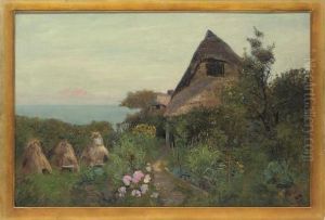 Cottages Near Weymouth, Dorset by Walker Stuart Lloyd